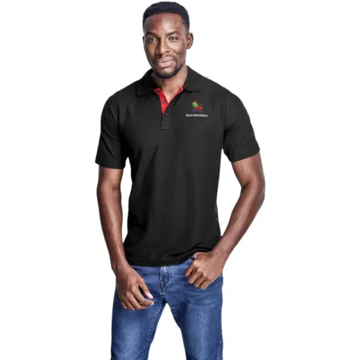 Mens Solo Golf Shirt Red Main